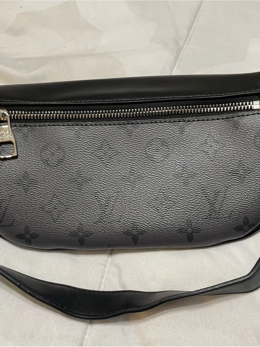 Louis Vuitton Monogram Eclipse Belt Bag in Dark Gray and Black
